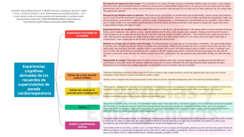 Consciencia y conciencia durante la RCP: ¿qué sienten los pacientes? Experiencias cognitivas y recuerdos de supervivientes de RCP experiencias cercanas a la muerte