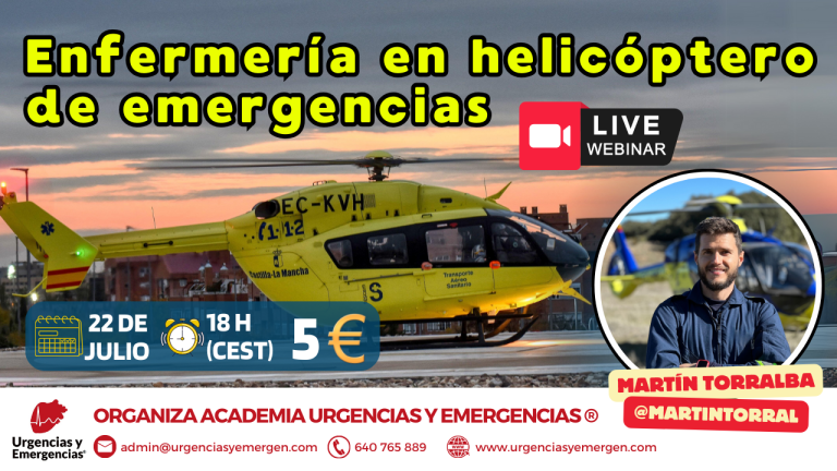 Enfermería en helicóptero de emergencias - HEMS - con @martintorral